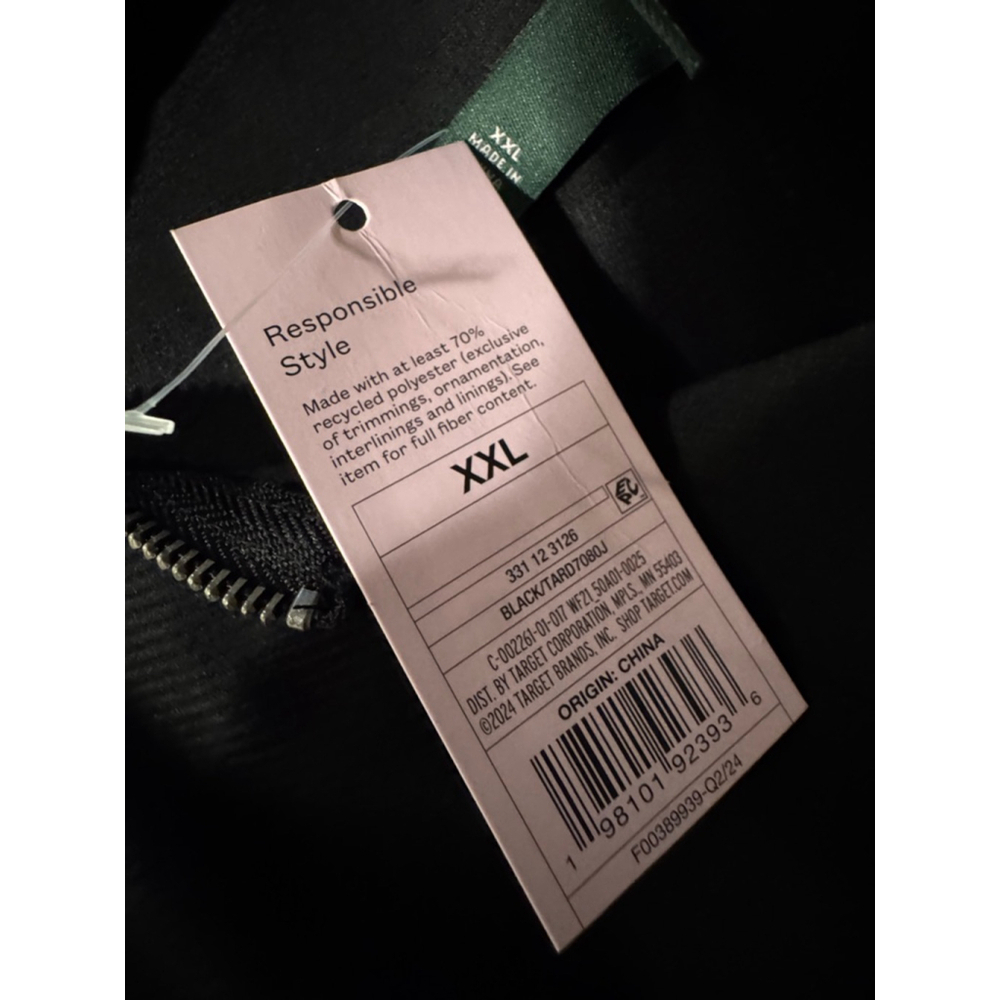 Wild Fable Long Sleeve Midi Dress Black Size XXL - Picture 7 of 9